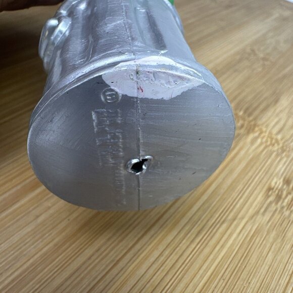 Sesame Street Oscar The Grouch Plastic Christmas Ornament Trash Can Santa Hat - Picture 6 of 9